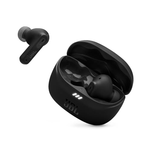 JBL TUNE BEAM 2 ワイヤレスイヤホン ハイブリッドノイズキャンセリング 雨合羽防塵 マルチポイント繋ぎ合わせる 手っとり早い申し受ける 片側当て嵌める 適用業務相応う (黒いこと)