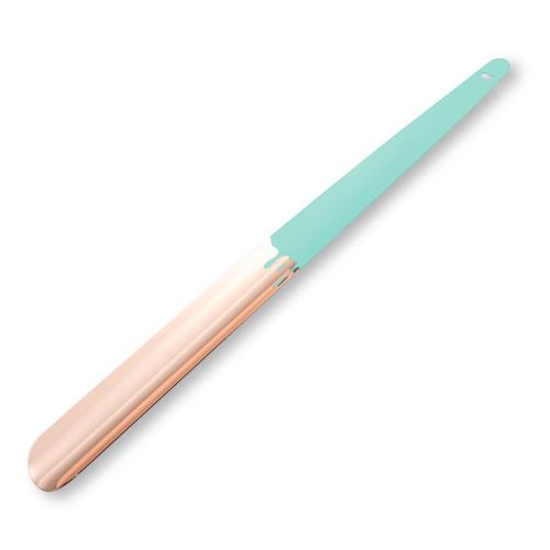 [コロンブス] イタリア製 ミドルシューホーン UTILE4［ユーティリフォー〕 ローズゴールド/エメラルドグリーン 43cm