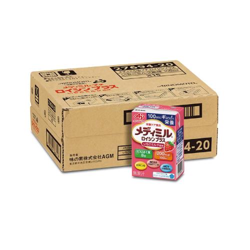 味の素 メディミル ロイシンプラス いちごミルク風味 100ml×15個