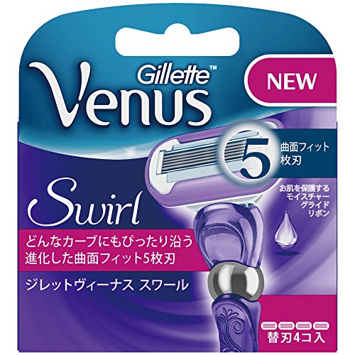 ヴィーナス 女性用カミソリ スワール 替刃4個入