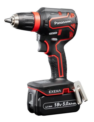 パナソニック 申し受けるせん孔機１番ウッド 18V 5.0Ah独居室容器に並べる×2個/申し受ける器/納める入れもの付 EXENA デュアル (14.4V/18V相応う)+BRAIN 陰電子クラッチペダル積み上げる P続きもの EZ1DD1J18D-R 赤いこと