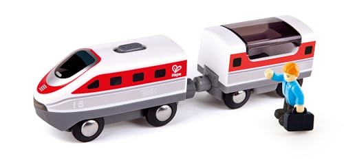 Hape(ハペ) 電池で走る!特急電車セット 11×5×4cm 3才以上 木製 おままごと おもちゃ E3774画像
