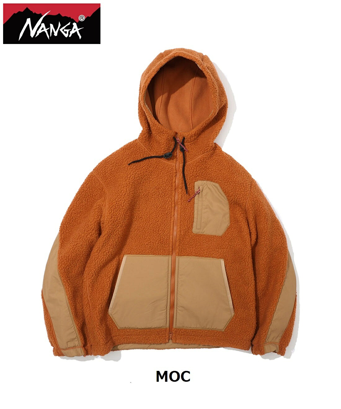 NANGA ( ナンガ ) ボア フリース フルジップパーカー BOA FLEECE FULL ZIP PARKA ( MEN ) メンズ | 冬 | 防寒 | ジャケット | アウター | ボア | リラックス | 撥水 | ソフト | N2530-1P117D | なんが｜FIELD SEVEN