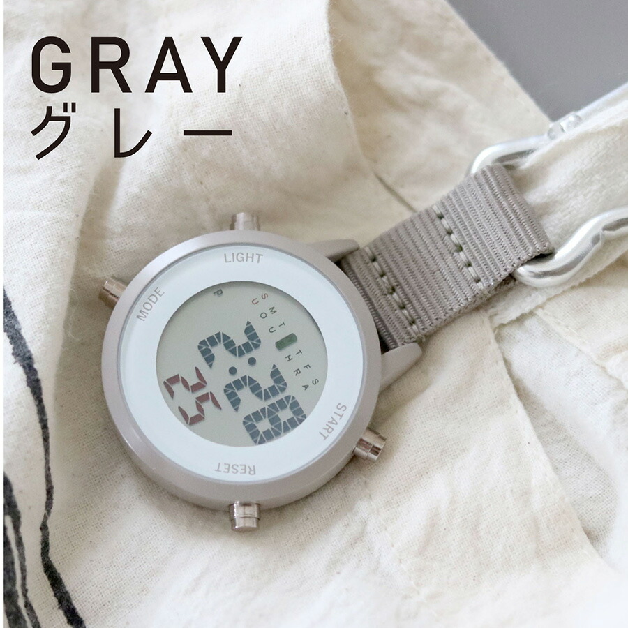 楽天市場 腕時計 カラビナウォッチ デジタル レディース メンズ キッズ デジカラ 大きめ カレンダー付 ストップウォッチ 多機能 オススメ プチプラ トレンド ビジネス 雑貨 小物 アクセサリー フィールドワーク 一年保証 フィールドワーク 楽天市場店