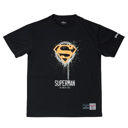 Tシャツ メンズ SMT181260-1000 Tシャツ SUPERMAN MOS BLACK スポルディング メンズ Tシャツ スーパーマン (SP) 【14CD】画像