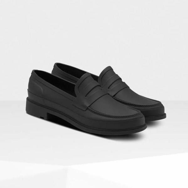 安いそれに目立つ ローファー 靴 くつ シューズ ハンター メンズ Mff9107rma Blk Mens Refined Penny Loafer Black Hun ハンター Qcb02 宅送 Locallabs Org