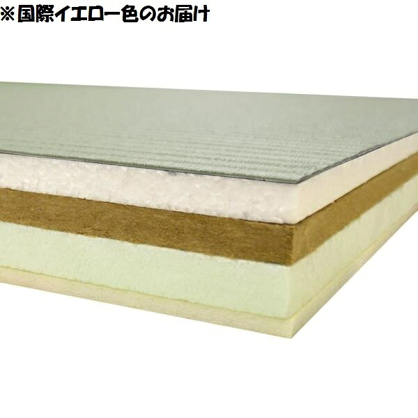 柔道用畳 エバニュー EKR035-400 柔道畳軽量（1×2）すべり止付 国際イエロー (ENW)【36CE】