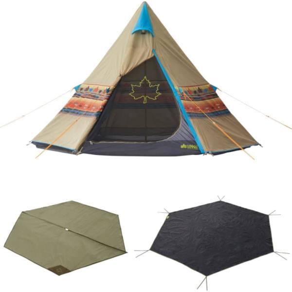 テント おしゃれ グランピング テント 大型 71908001 LOGOS ナバホ Tepee 300 セット (HN) 【36CE】｜Field Boss 店