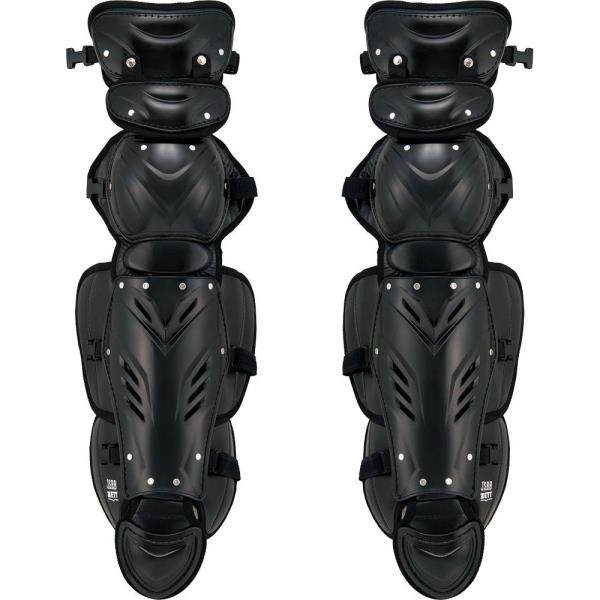 防具 キャッチャー レガーツ 軟式 防具 野球 BLL3295-1900 プロステイタス 軟式野球用レガーツ BLL3295 ブラック 【ZTB】【36CE】