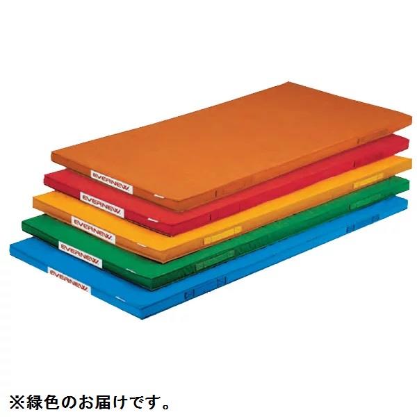 カラー体操マット エバニュー EKM086-500 軽量カラーマットTP 120X240X5 緑 (ENW)【36CE】