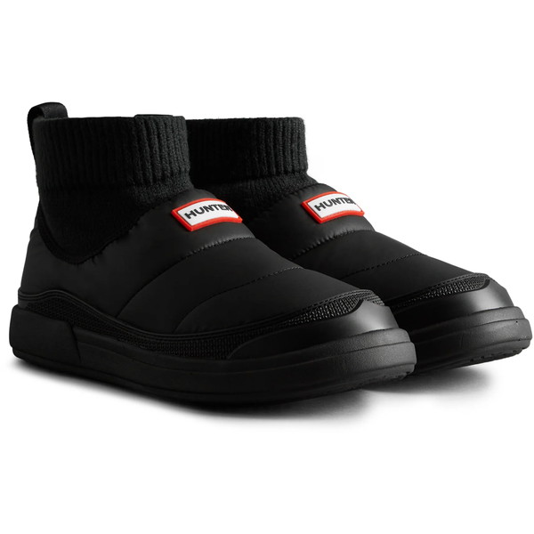 スリッポン レディース スリッパ レディース ハンター レディース W IN/OUT PUFFER KNIT BOOT BLACK 【HUN】【36CE】