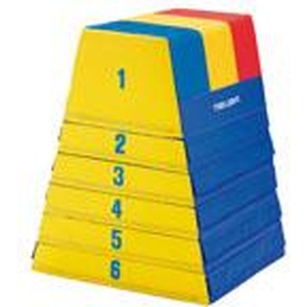 楽天市場】跳び箱 5段 カラーとび箱 富士型カラー跳び箱 送料無料