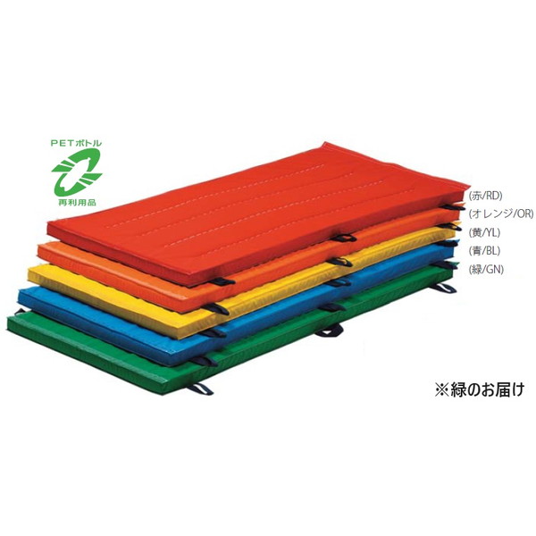 マット 体操マット 運動マット K-4542-GN 連結式抗菌防臭エコカラーBLフェルトマット(すべり止付) 5X90X18 緑 【KNY】【36CE】