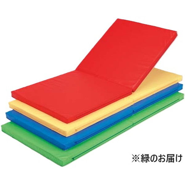 マット 体操マット 運動マット K-4565-GN 軽量カラー折りたたみマット 緑 【KNY】【36CE】