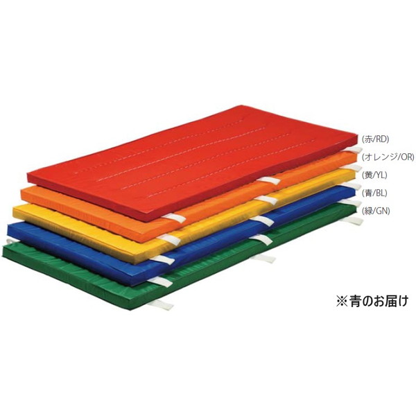 マット 体操マット 運動マット K-4735-BL カラースポンジマット(すべり止め付)120＊240 青 【KNY】【36CE】