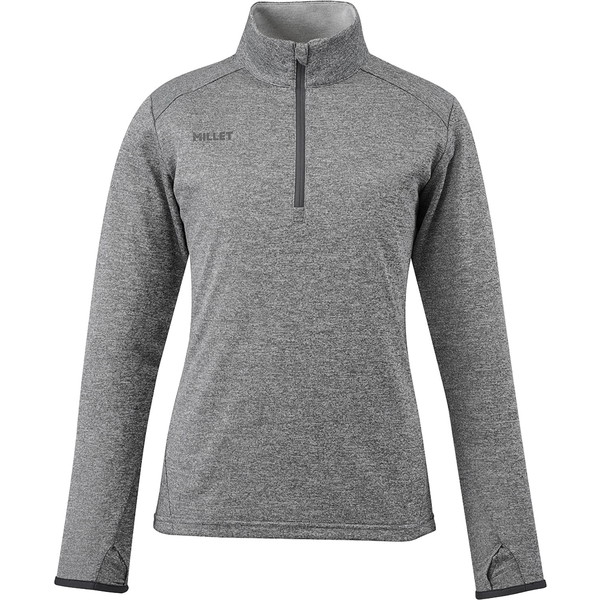 アイラ II ジップ ロングスリーブ Ｔシャツ ロンT ウィメンズ EIRA II ZIP LS W HEATHER GREY 【JSM】【36CE】｜Field Boss 店