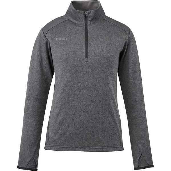 アイラ II ジップ ロングスリーブ Ｔシャツ ロンT ウィメンズ EIRA II ZIP LS W CHARCOAL HEATHER 【JSM】【36CE】｜Field Boss 店