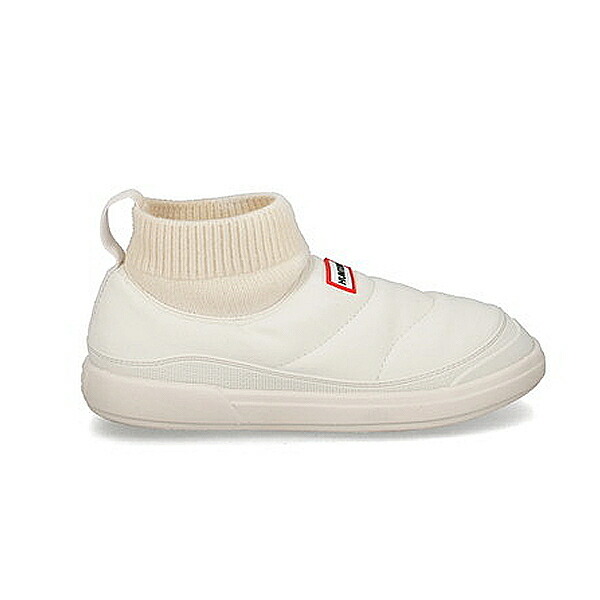 シューズ 靴 スリッポン IN/OUT FAUX SUEDE KNITTED CUFF BOOT SHADED WHITE 【HUN】