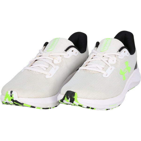 シューズ スニーカー 靴 UAチャージド パスート4 White/Black/Hyper Green 【UDR】