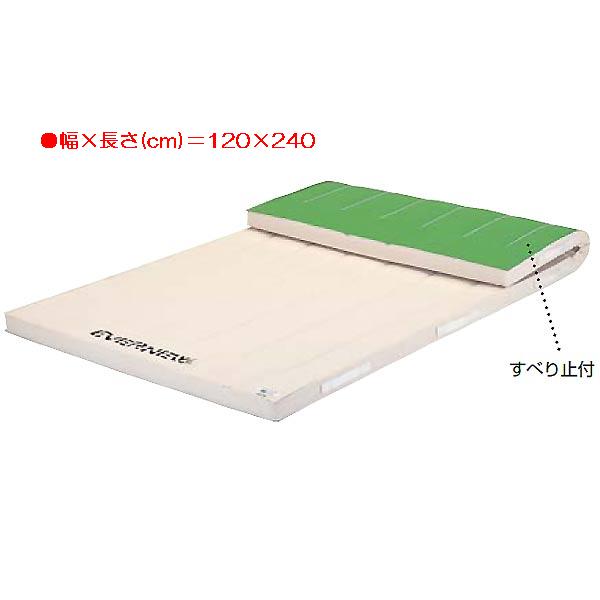 体操マット エバニュー EKM372 6cm厚合成スポンジコンビマットすべり止付(枚) (ENW)【36CE】
