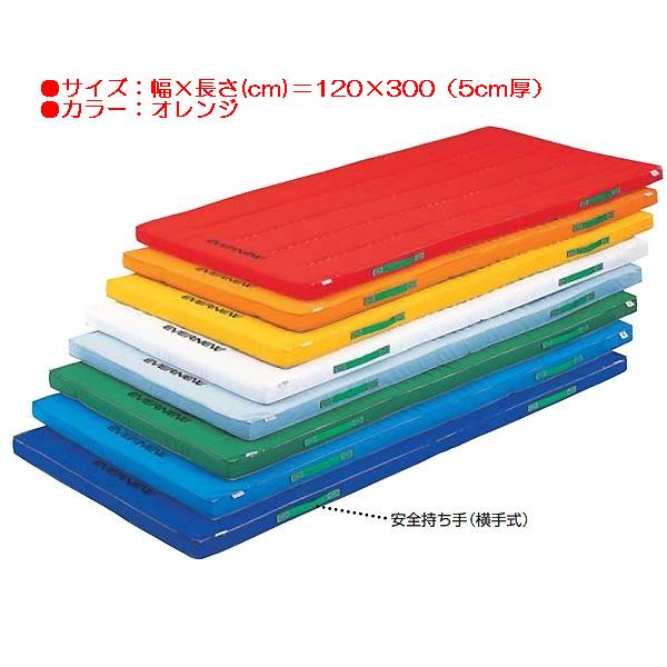 カラー体操マット エバニュー EKM043 カラーペットマット（枚）(オレンジ） (ENW)【36CE】