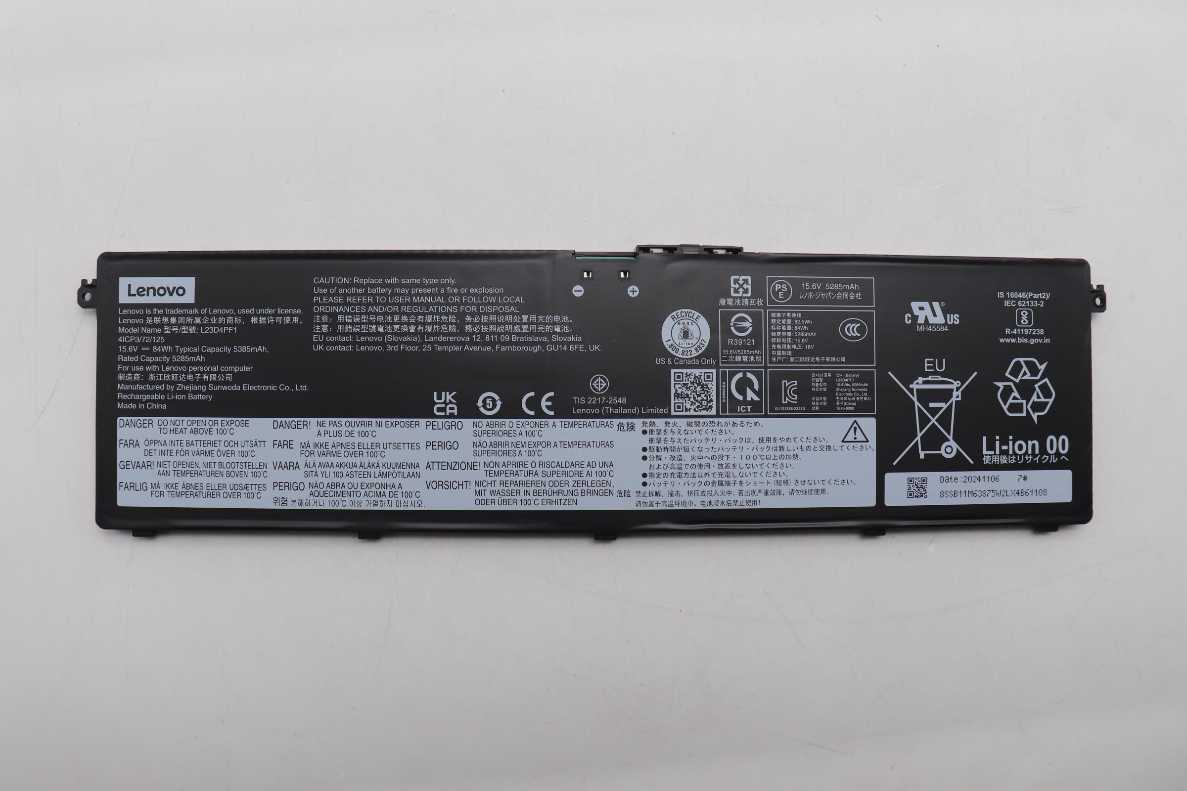 純正新品 Lenovo Yoga Pro 7 Gen 10 バッテリー 15.6V 84Wh L23D4PF1 L23X4PF1 L23M4PF1|Field ever