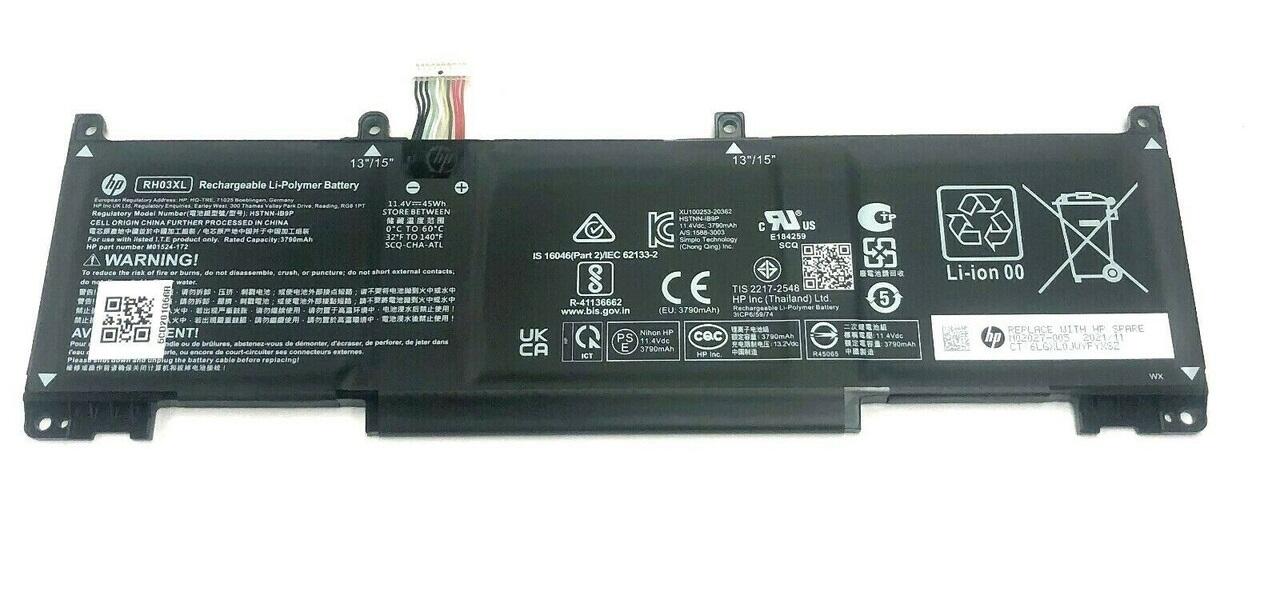 新品 HP ProBook 430 440 450 630 640 650 G8 G9用 内蔵バッテリパック 11.4V 45Wh RH03XL HSTNN-IB9P|Field ever