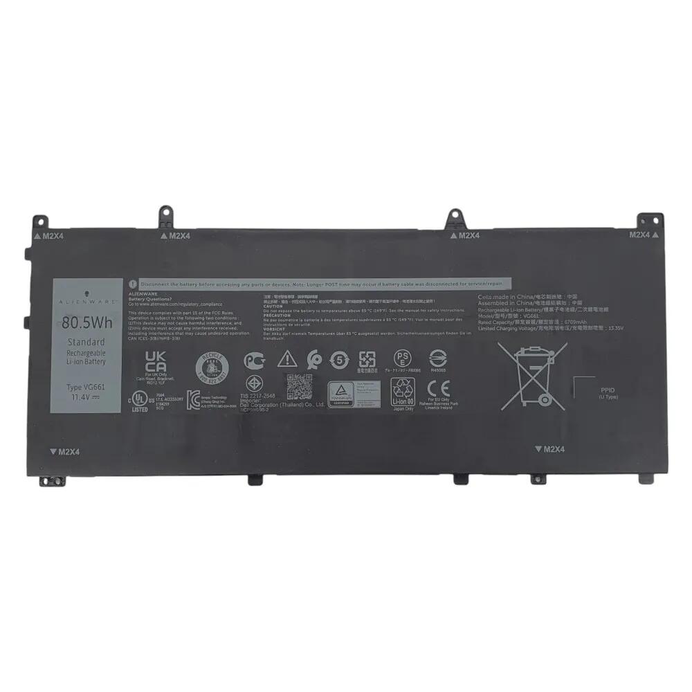 新品 純正 Dell Alienware X14 R1 R2 内蔵バッテリパック 11.4V 80.5WH|Field ever