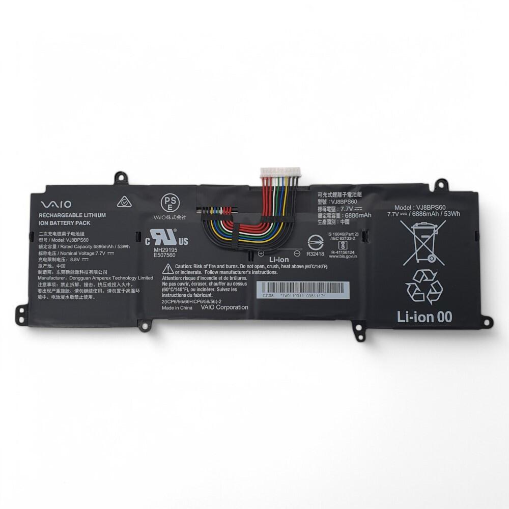 純正新品 バイオ VAIO SX12 SX14 シリーズ バッテリーパック VJ8BPS60 7.7V 53Wh|Field ever