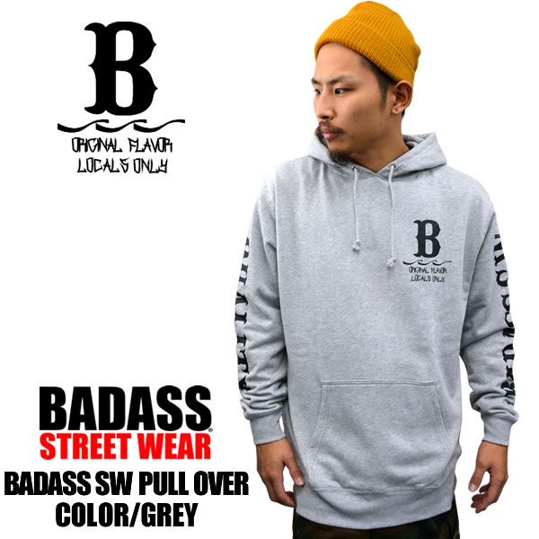 楽天市場】大人気！！待望の再入荷！BADASS バダス プルパーカー