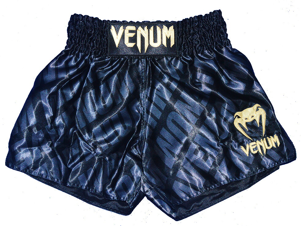VENUM Contender XT ムエタイショーツ 黒いこと 軽さ 耐久 側面細長い切口 蹴りつけるズボン下 五分五分ズボン下 メンズ レディース 形づくる/力くらべ S～XL