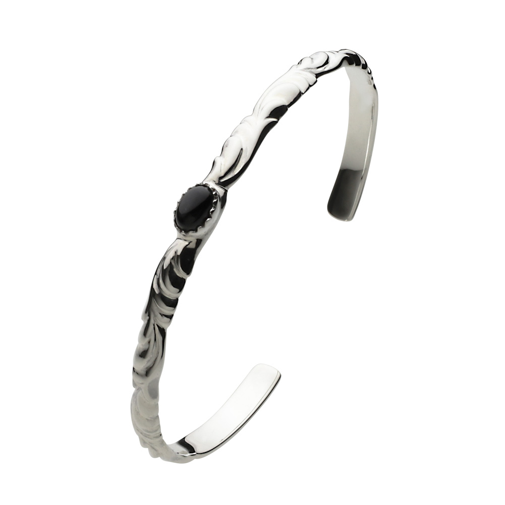 Free Style シルバーブレスレット ブラックスター ハーフバングル ブラックスター ハーフバングル FSB549-BS - Free Style 公式通販