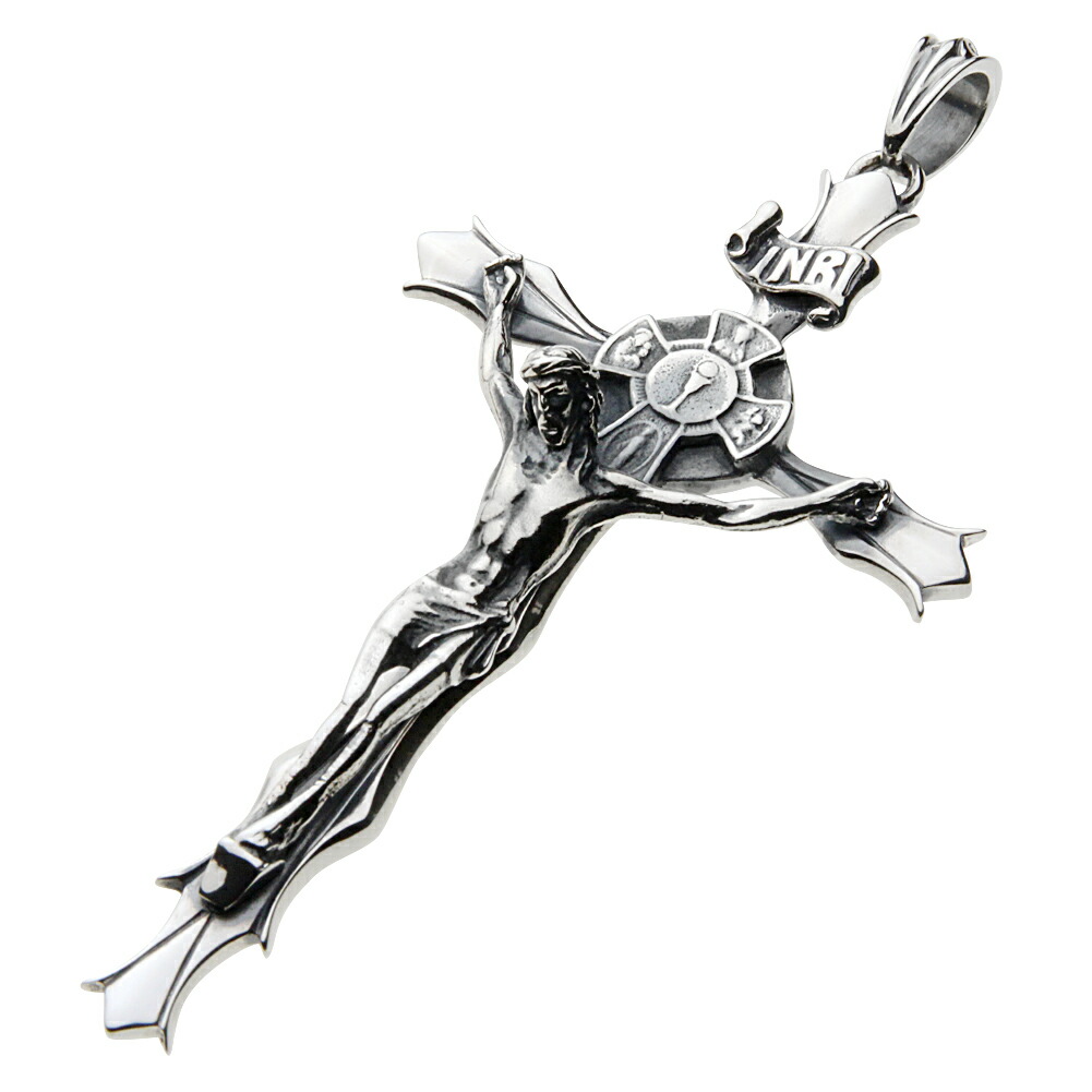【FIGMART】 FIG-z-fp0235 ヘイロー ジーザス 差し交わす シャンデリヤ シルバアクセサリー 純銀 925 シャンデリヤ 神のことば はりつけ台 磔刑 組織宗教 カトリック クリスチャン ビッグ 気が大きい 大ぶり 甚だしい 重厚 ボリューミー ワイルド 祈とう 燻し アンティーク調 手当て 組織宗教 宝物殿 在感