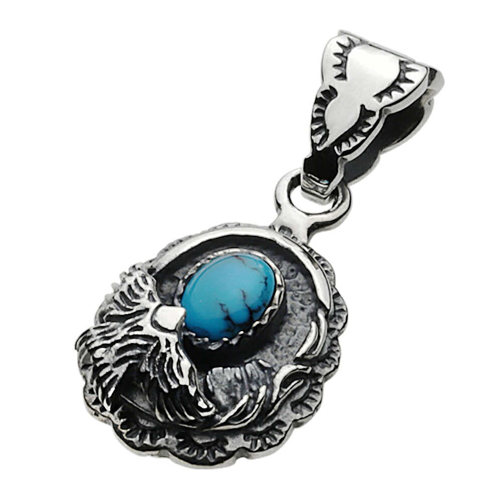 15%offクーポン配布中 ターコイズ イーグル ネイティブ シルバーアクセサリー メンズ 男性用 シルバーチェーン 開店記念セール 女性用 ペンダント 最新 シルバー925 レディース ネックレス