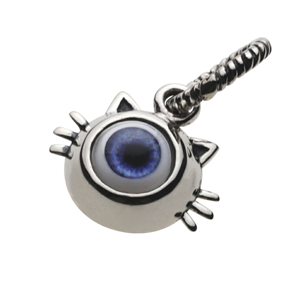 【FIGMART】 FIG-z-fp0630 ドールアイ 眼球 猫 シャンデリヤ シルバアクセサリー 純銀 925 シャンデリヤ 猫 猫 人間の顔 義眼 目玉 ハッカー ドールアイ 魔除け 厄除け 手当て 愛玩動物 毛の荒物 癒し 愛猫 鍵を掛ける 超自然的存在 恐れ 特殊 キュート 愛くるしげ