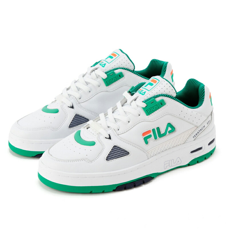 楽天市場 Outlet 処分特価品 Fテラタック 600 ホワイト ミント グリーン オレンジ レッド メンズ スニーカー Fila フィラ Fila Footwear 楽天市場店