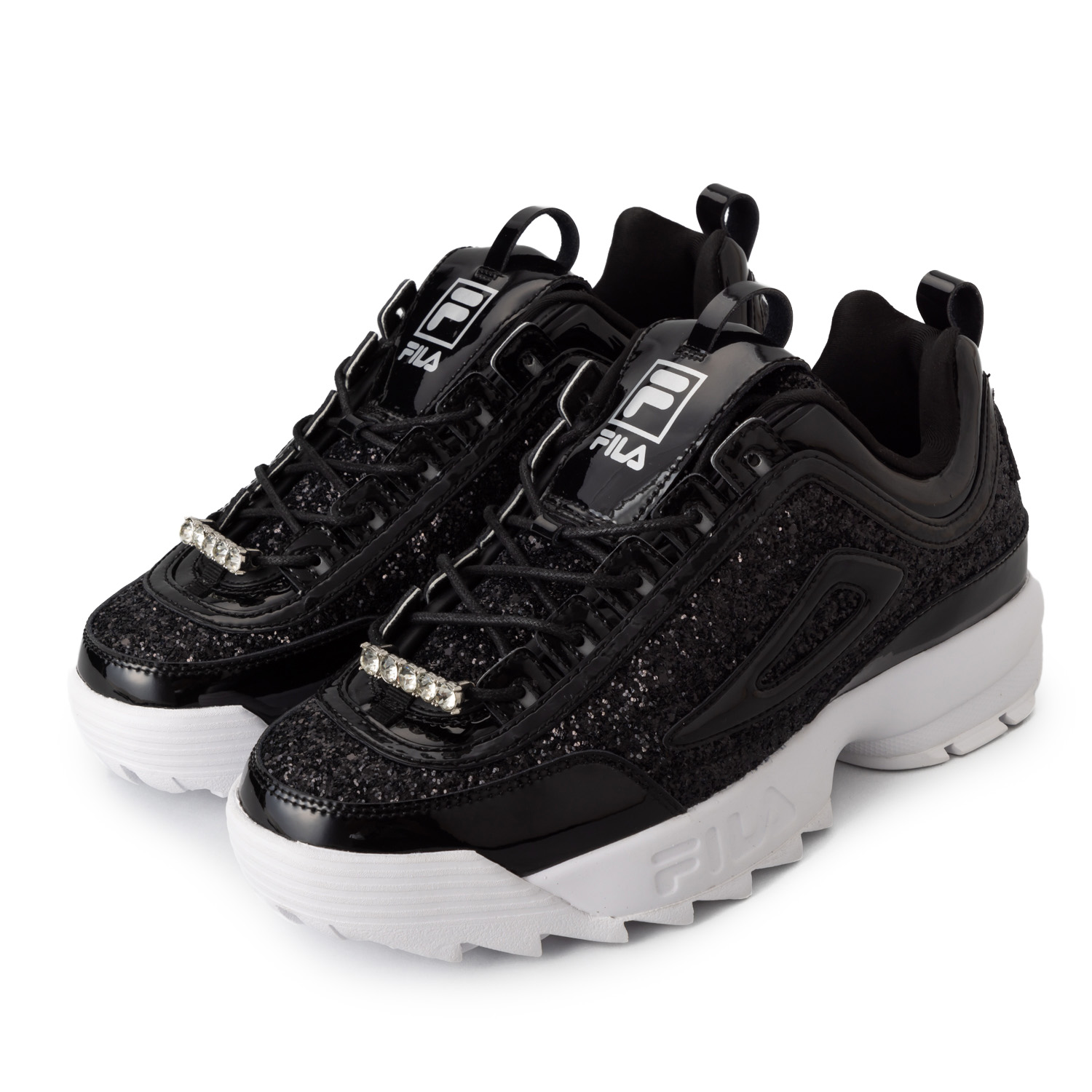 FILA DISRUPTOR 2 BLACK ディスラプター2 厚底 ダッドシューズ フィラ FILA ディスラプター2 厚底 スニーカー レディース