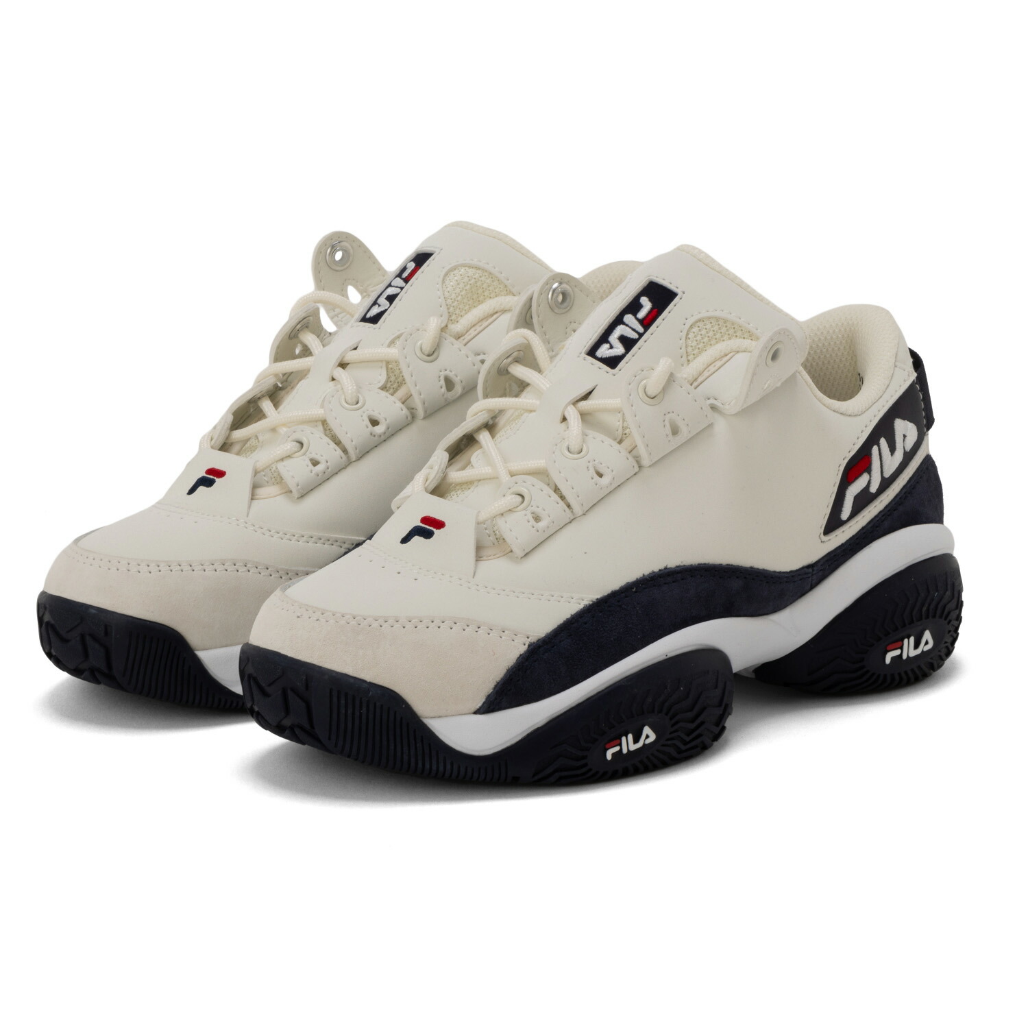 在庫限り outlet / 処分特価品 UFW24050125 PROVENANCE 2 GARDENIA/FILA NAVY/FILA REDユニセックス メンズ レディース スニーカー FILA フィラ 厚底画像