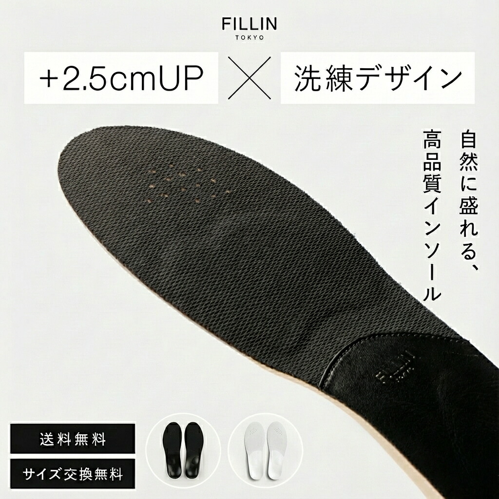 インソール LIFT-CORE・・SOLE BLACK 黒いこと シークレットインソール 中敷き 厚底 男女兼用 +2.5コマーシャル 疲れにくい バレない 背が高い値段でなる
