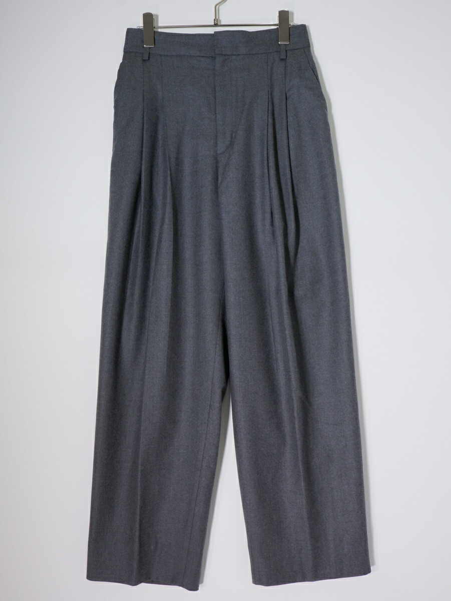 Deuxieme Classeドゥーズィエムクラス 2024AW Enchant wide パンツ【LPTA81100】【グレー】【36】【中古】【沖縄.離島以外 送料無料】【DM260303】