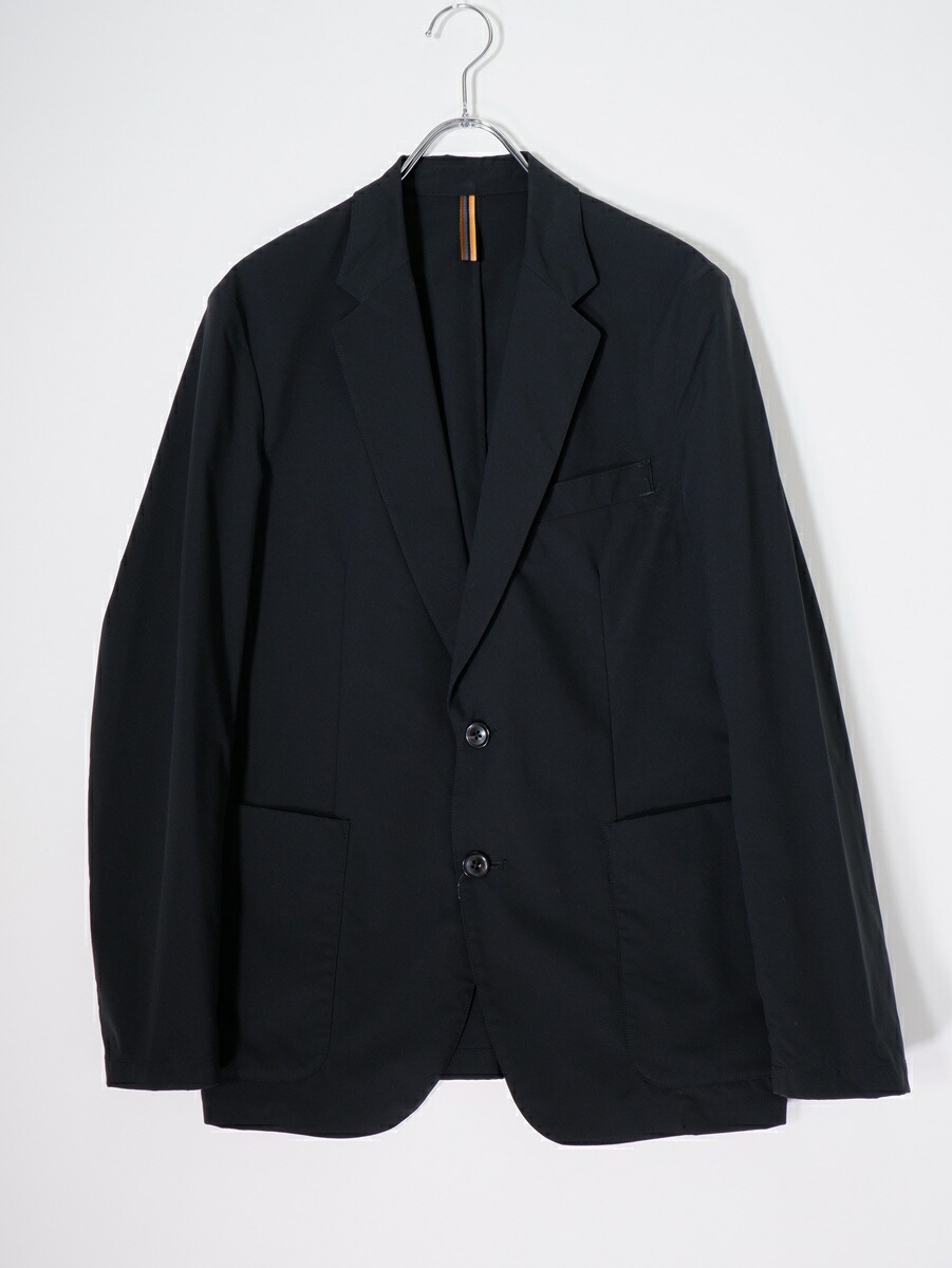 【百貨店SALE継続期間中尖んがり5倍!】Paul Smith極点スミス 高役立つことソロテックス 2Bストレッチテーラードジャケット【MJKA81800】【BLACK】【L】【中古】【沖縄.離島以外 貨物輸送無料】【DM260505】