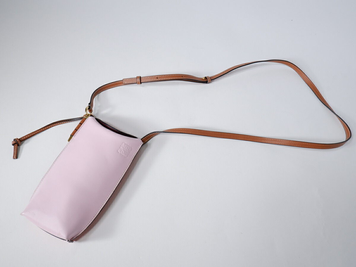 【百貨店SALE継続期間中尖んがり5倍!】LOEWEロエベ GATE POCKET ROSA SUA論理ゲート衣嚢 アナ瓦 ショルダーバッグ 合切袋109.30BZ42 7774【LBGA81505】【ROSA SUA】【-】【中古】【沖縄.離島以外 貨物輸送無料】【DM260519】