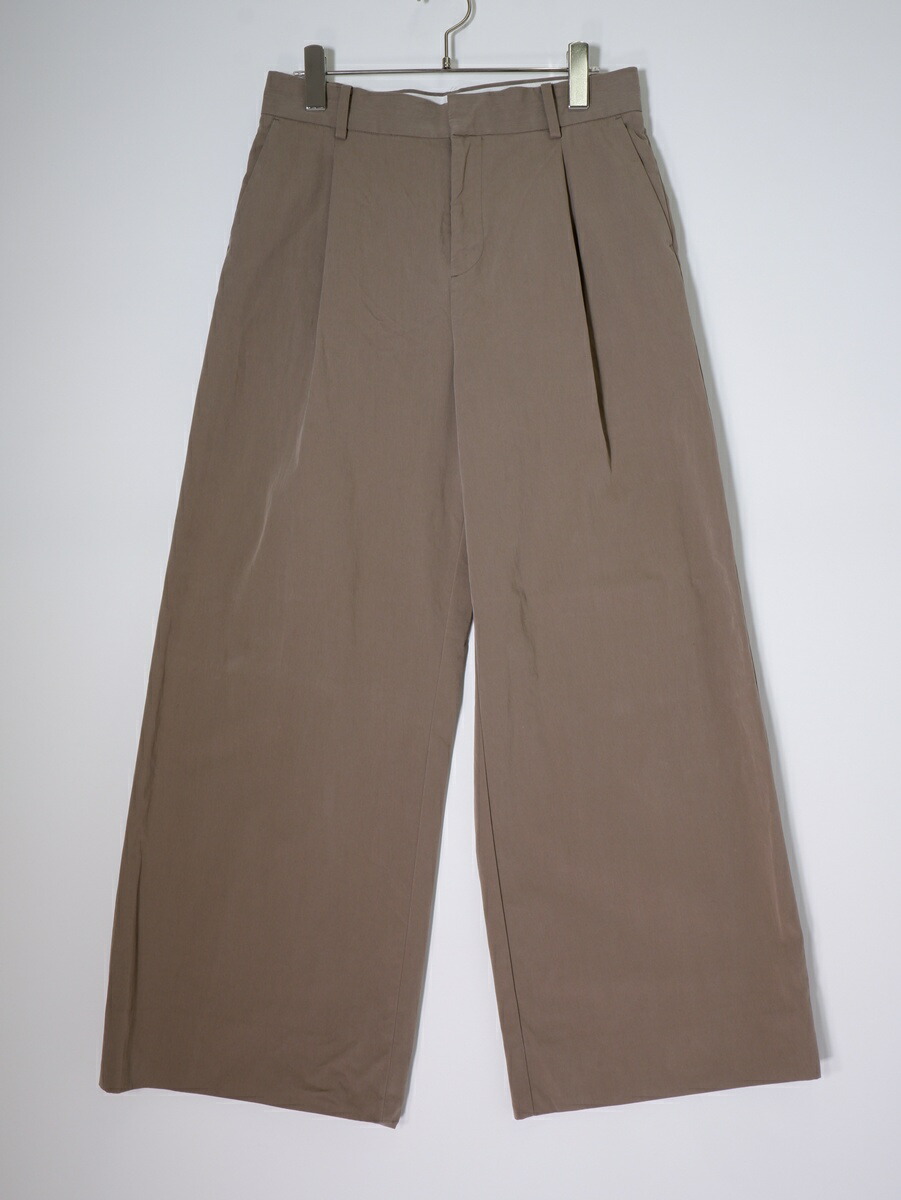 MUSE de Deuxieme Classeミューズ ドゥ ドゥーズィエムクラス 2025SS Co/Ny Wide パンツ【LPTA81105】【カーキ】【38】【中古】【沖縄.離島以外 送料無料】【DM260303】