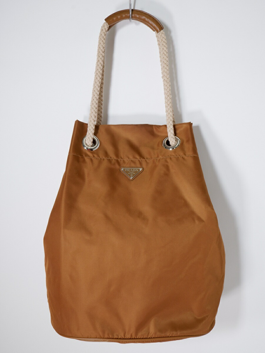 【百貨店SALE継続期間中尖んがり5倍!】PRADAプラダ マリナー Re-Nylon トートバッグMariner Medium Re-Nylon tote bag 2VG133_2HG8_F0134_V_OOO【MBGA80405】【Brandy】【Medium】【中古】【沖縄.離島以外 貨物輸送無料】【DM251216】