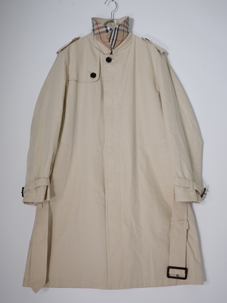 BURBERRY LONDONバーバリー ロンドン 日本製 裏地ノバチェック シングルデザイン トレンチコート【MCTA79409】【ベージュ】【L】【中古】【沖縄.離島以外 送料無料】【DM250915】