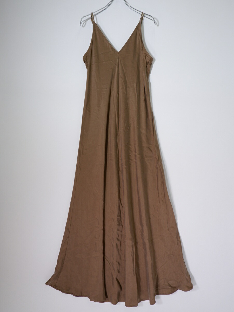 Deuxieme Classeドゥーズィエムクラス 2025SS Cu/R Camisole ドレス(ワンピース)【LOPA81110】【キャメル A】【38】【中古】【沖縄.離島以外 送料無料】【DM260310】