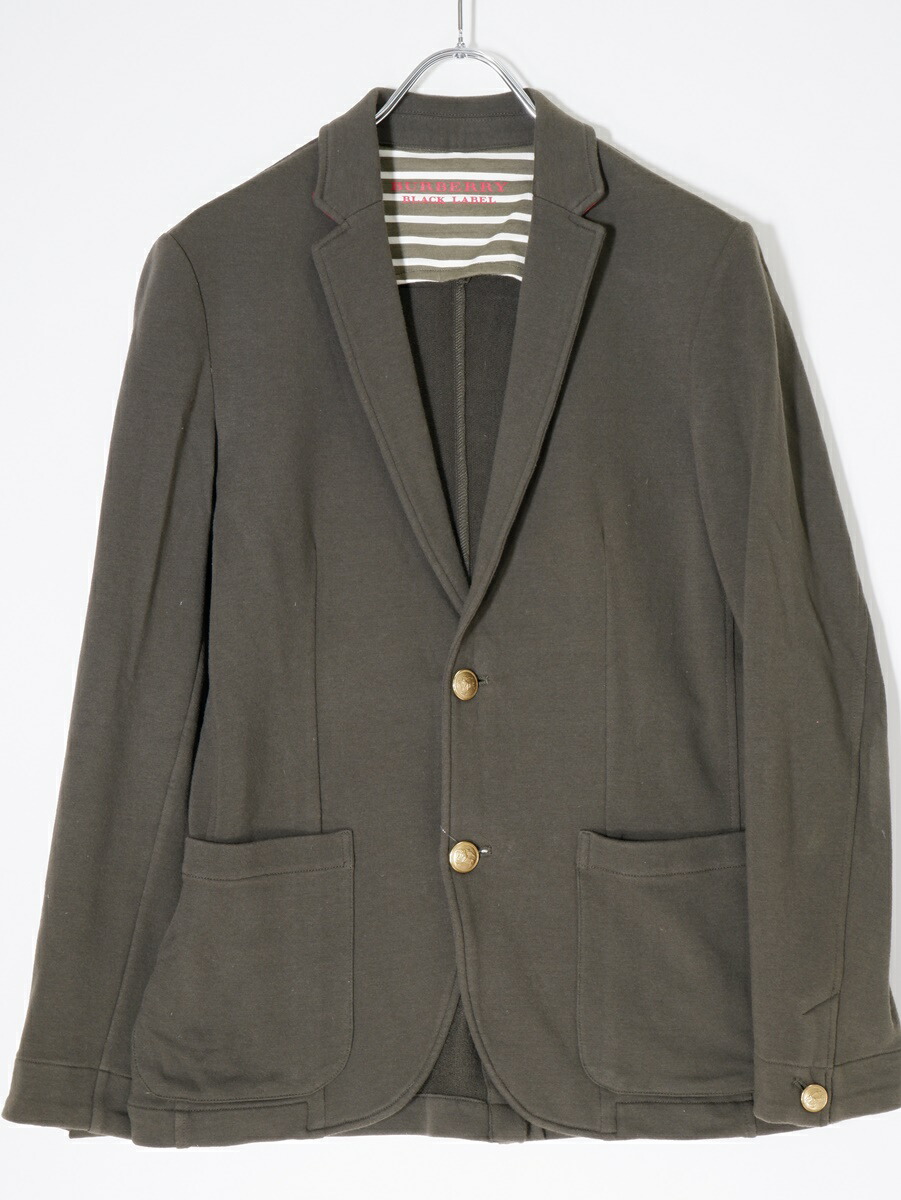 BURBERRYBLACKLABELバーバリースウェットジャケット　サイズ3 BURBERRY BLACK LABEL バーバリーブラックレーベル ジャケット