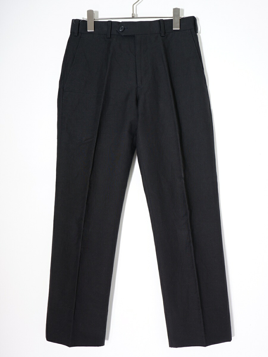 MARGARET HOWELLマーガレットハウエル COTTON LINEN TROUSERS コットンリネントラウザーズ ズボン下【MPTA81314】【黒いこと】【S】【中古】【沖縄.離島以外 貨物輸送無料】【DM260324】