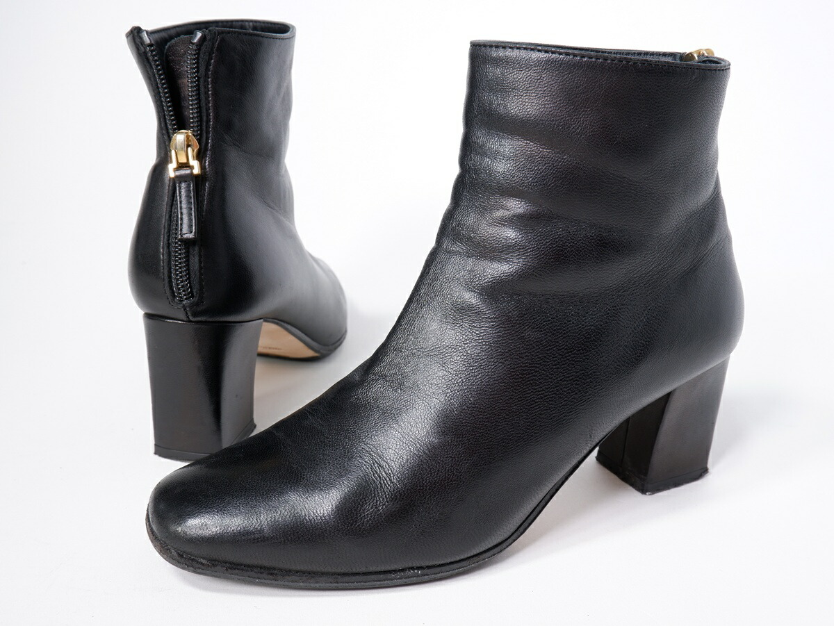 BRENTAブレンタ L'Appartementアパルトモン購入2022AW Short Bootsショートブーツ【LFWA80015】【ブラック】【36】【中古】【沖縄.離島以外 送料無料】【DM260217】