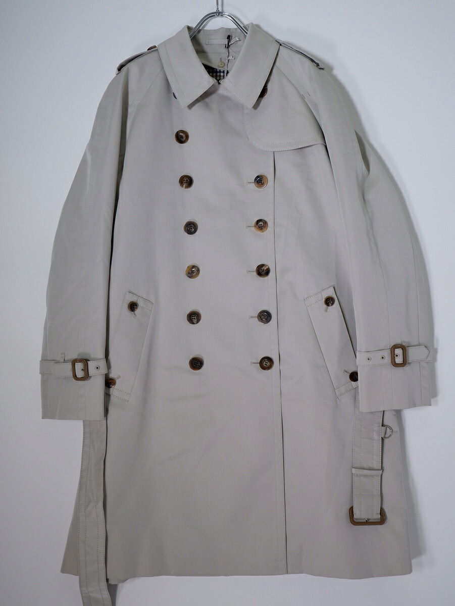 Aquascutumアクアスキュータム 大きいサイズ 日本製 BASIC TRENCH COAT ウールライナー付きベーシックトレンチコート【LCTA81316】【ライトグレーベージュ】【13】【中古】【沖縄.離島以外 送料無料】【DM260324】
